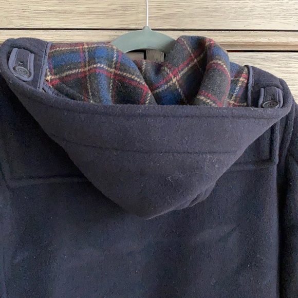 Made in England wool duffle coat with horn toggles - Picture 11 of 16